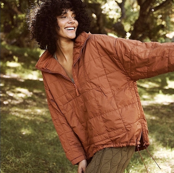 Free People Jackets & Blazers - Free People Gorpcore Quilted Riley Recycled Popover Packable Puffer Jacket